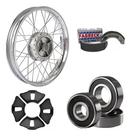 Roda Traseira Completa Ybr 125/ Factor 125 com Rolamento/Lona/Bucha