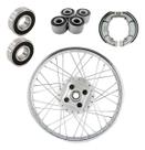 Roda Traseira Titan 125 00/04 - Fan 05/08 + Rolamento/Bucha/Lona
