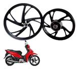 Rodao biz 125 ex freio a disco 5 pas liga leve preto gea