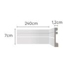 Rodapé 07cm Branco 2,40m Ecopremium - Ecomex