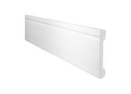 Rodape 10cm Frisado Metro Linear Barra 2,00m Branco