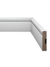 Rodape 7cm Branco Eucafloor Estilo Barra Com 1m Mdf Branco