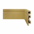 Rodapé 7cm Frisado Dourado Laca 2,40m R9