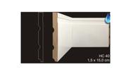 RODAPÉ CAVIMAD RETO COM FRISO LARGO 15 x 150 - HC40 6 BARRAS