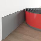 Rodapé de Parede Tridotpul 10 cm x 6 m Cinza em Borracha Flexível Rodapé de Parede Tridotpul 10 cm x 6 m Cinza em Borracha Flexível