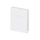 Rodapé de Poliestireno 10cm 56010 Branco Frisado - Arquitech