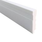Rodapé De Poliestireno 7cm Branco Frisado 2,4 Metros