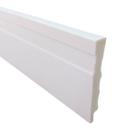 Rodapé De Poliestireno 7cm Branco Frisado - 2,4 Metros