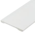 Rodapé De Poliestireno Branco Com Friso 240x15cm