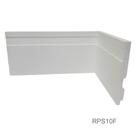 Rodapé de Poliestireno Branco Frisado 10cm de altura Formix 3D - 1 Metro