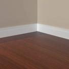 Rodapé de Poliestireno Branco Frisado Rígido Resistente a Umidade 10cm X 100cm