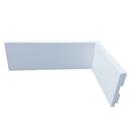 Rodapé de Poliestireno Branco Liso 7cm de altura Formix 3D - 1 Metro