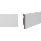 Rodapé de poliestireno Durafloor Maxx M-02 70 branco