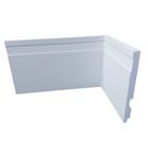 Rodapé de Poliestireno Frisado - Branco - 12cm de altura (12x1x240cm)