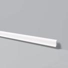Rodapé de Poliestireno Liso 2,44 m - Branco