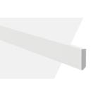 Rodapé de Poliestireno Liso 5CMX2,44m Rende 2,44MML5 Gart Branco Rodapé de Poliestireno Liso 5CMX2,44m Rende 2,44MML5 Gart Branco