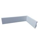 Rodapé de Poliestireno Liso - Branco - 5cm de altura (5x1x240cm)