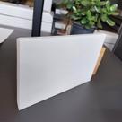 Rodapé de Poliestireno Liso Branco Slim 15cm barra com 2 metros espessura 12mm