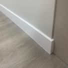 Rodapé de Poliestireno Slim 10cm x 10mm Liso 2,4 Metro Linear - caixa com 2,4 m - Branco