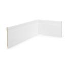 Rodapé de Poliestireno Slim 10CMX10MMX2,40m Frisado Nfr Branco Ruffino Rodapé de Poliestireno Slim 10CMX10MMX2,40m Frisado Nfr Branco Ruffino