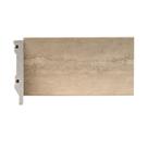 Rodapé de Poliestireno Travertino Siena 10cm x 15mm Metro Linear Barra 240cm Stone Marrom