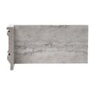 Rodapé de Poliestireno Travertino Urbano 10cm x 15mm Metro Linear Barra 240cm Stone Cinza Rodapé de Poliestireno Travertino Urbano 10cm x 15mm Metro Linear Barra 240cm Stone Cinza