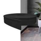 Rodapé EVA Autocolante 7cm Rp16 Preto 10 Metros MeuRodapé