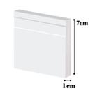 Rodape Guarnição Frisada Poliestireno Slim 41907