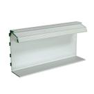 Rodapé Invertido Inclinado Arkas em Aluminio com Aba para LED 50mm x 21mm - Homeney