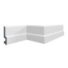 Rodapé Perfil de Poliestireno CF14 6 m - Branco