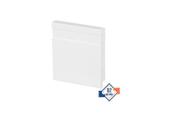 Rodapé Poliestireno 07cm Frisado Slim Branco 51907 Arquitech 2 M