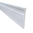 Rodapé Poliestireno 10cm Frisado Branco 2,4 Metros