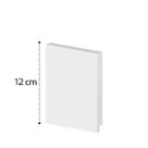 Rodapé Poliestireno 12cm Liso Branco 50012 Arquitech
