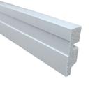 Rodapé Poliestireno 5cm Frisado Branco 455 Santa Luzia 2,4 Metros