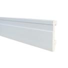 Rodape Poliestireno 7cm Branco Frisado 5183 2,40 Metros Rodape Poliestireno 7cm Branco Frisado 5183 2,40 Metros