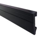 Rodape Poliestireno 7cm Preto Frisado 6748 2,40 Metros