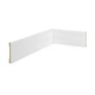 Rodapé Poliestireno 7cm X 10mm X 2,40m Slim Liso Nfr Rodapés Branco