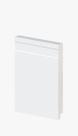 Rodapé Poliestireno Branco 15cm Frisado