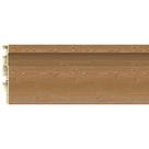 Rodapé PVC Modaza Frisado Marone, 7 x 285 cm
