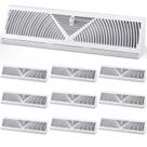Rodapé Register Vent Yaocom 18 cm, abertura de duto, pacote com 10