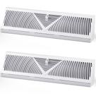 Rodapé Register Vent Yaocom 18 cm Duct Opening Steel x2