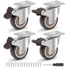 Rodas Caster Humagineer de 2 polegadas com freios de travamento 600 libras