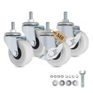 Rodas Caster Wheels AXL M8x15mm, haste rosqueada de 5 cm com freio (pacote com 4) Rodas Caster Wheels AXL M8x15mm, haste rosqueada de 5 cm com freio (pacote com 4)