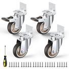 Rodas Caster Wheels HOLKIE Heavy Duty de 3 polegadas com capacidade de 660 libras