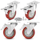 Rodas Caster Wheels Moogiitools, carga pesada de 4 polegadas, 1800 libras