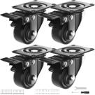 Rodas Caster Wheels YUPEZOP Heavy Duty de 2 polegadas com freio, conjunto de 4