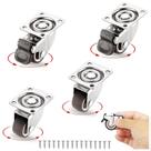 Rodas Caster Wheels ZUOFANG de 1 polegada com freios, conjunto de 4 para móveis