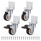 Rodas Casters Wheels HOLKIE Side Mount 3,2 cm com placa em forma de L