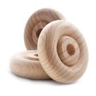Rodas de brinquedo de madeira Pinehurst Crafts, 3,2 cm de diâmetro, pacote com 24