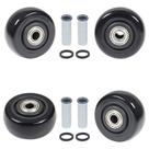 Rodas de carrinho de reposição Juvielich 3x7,5 cm PU Caster